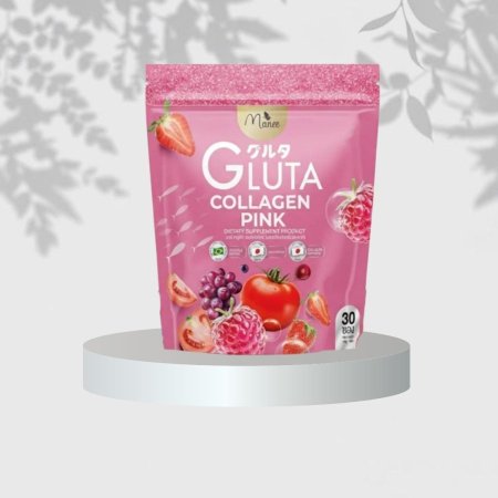 كولاجين التايلندي بالفراولة (30)🍓💕  Manee Gluta Collagen Pink 🇹🇭