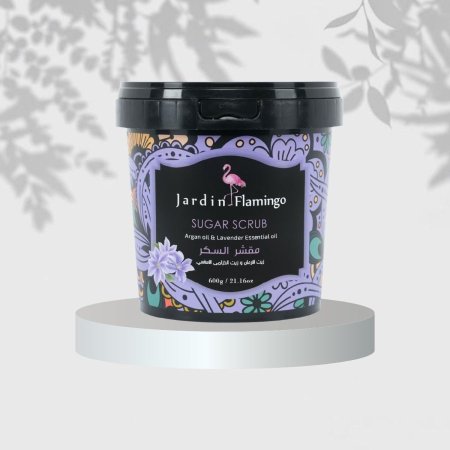 المقشر المغربي بزيت الأرجان والخزامى Jardin Flamingo🦩🍇600ج <br> <span class='text-color-warm'>سيتوفر قريباً</span>