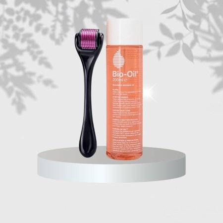 باكج علاج علامات التمدد ✨ Bio-Oil + ديرما رولر 💛