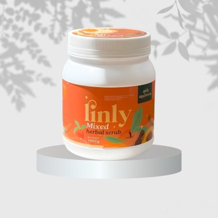 🍑 LINLY – المقشر والماسك التايلندي للجسم بخلاصة الخوخ | 1000g ✨