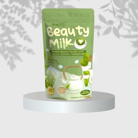 🍵 Beauty Milk كولاجين الماتشا… لمضادات الأكسدة وسد الشهية 🌿