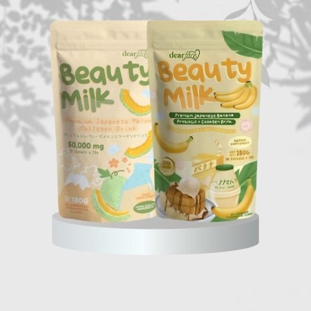 🍈🍌 Beauty Milk بكج الشمام + الموز… ترطيب البشرة ودعم الهضم 🌿